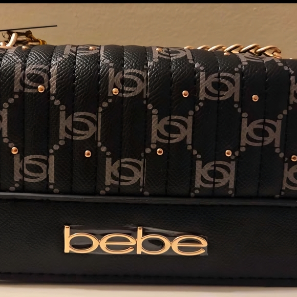 bebe Handbags - Bebe Black and Gold Women's Bag